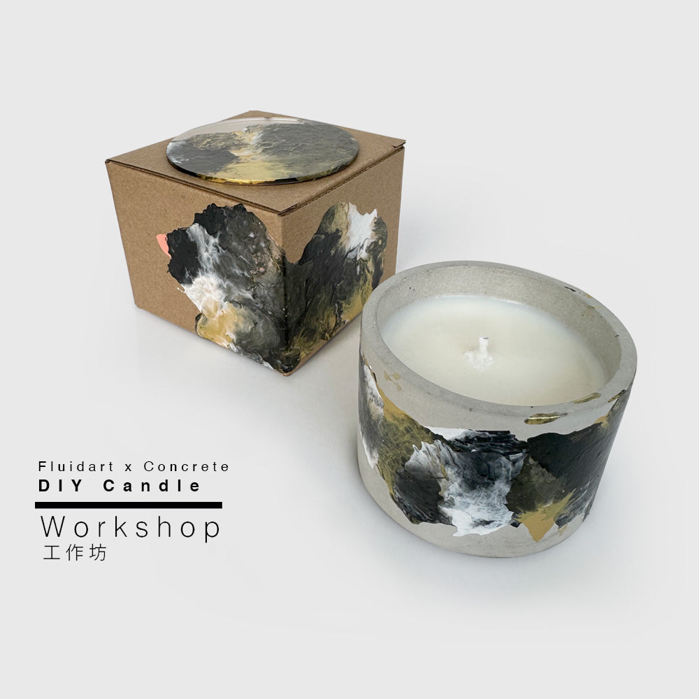 Fluid art x Concrete Candle Workshop