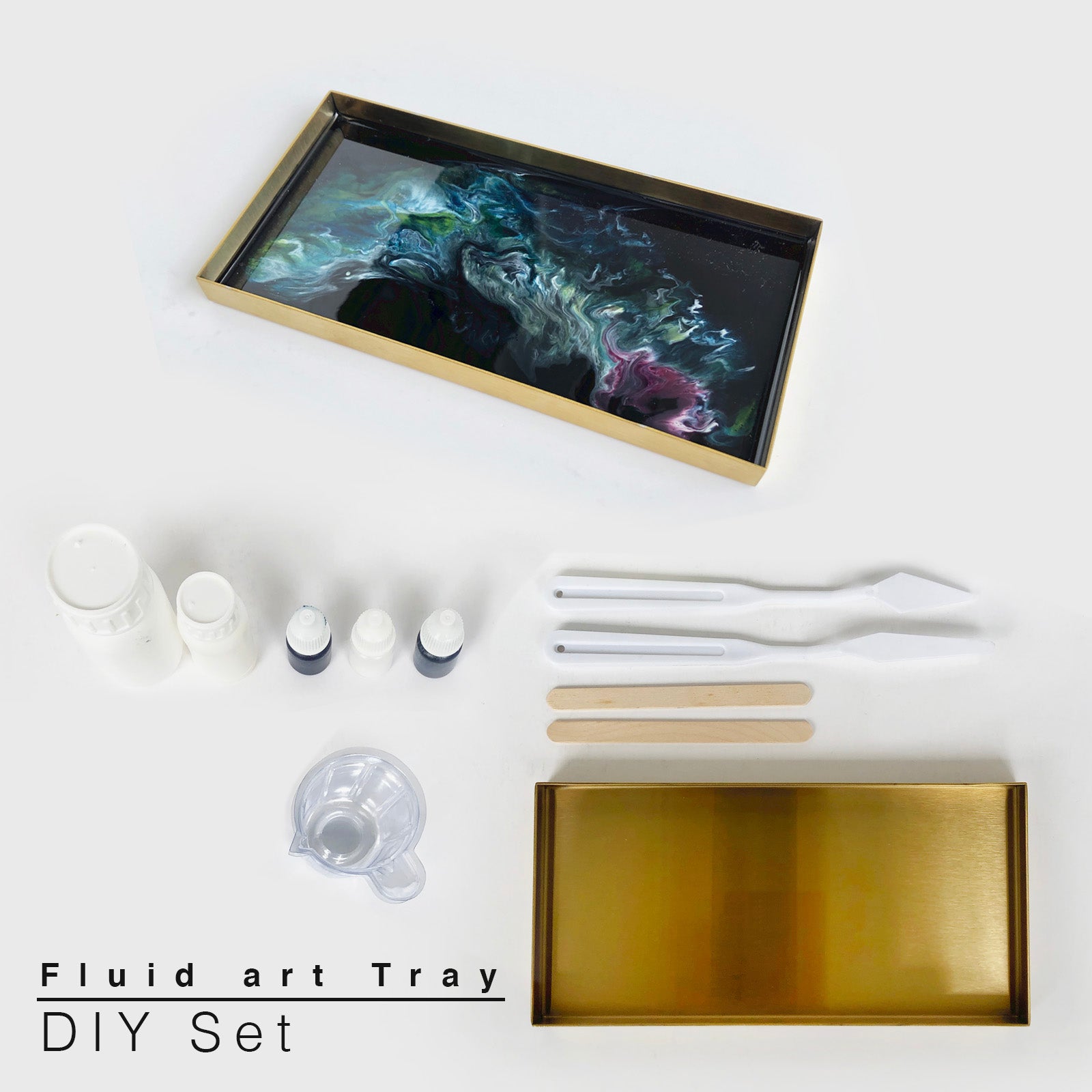 DIY Set - Resin Fluid Art Tray